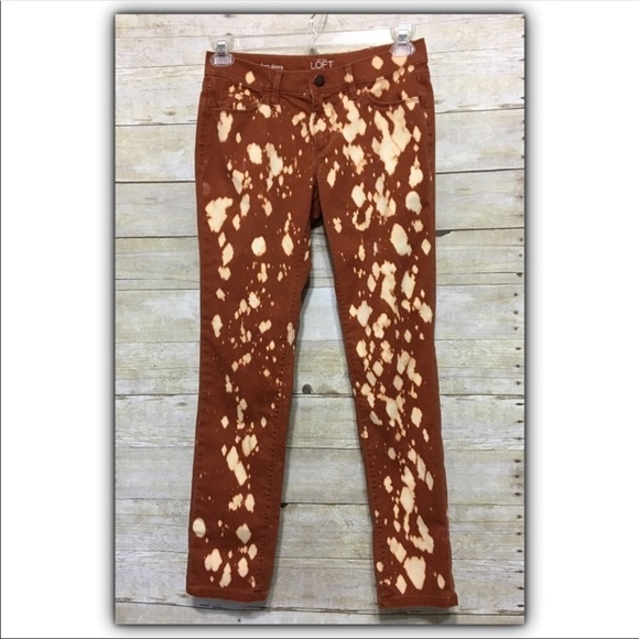 loft custom bleached modern skinnies size 26/2 - Picture 1 of 5